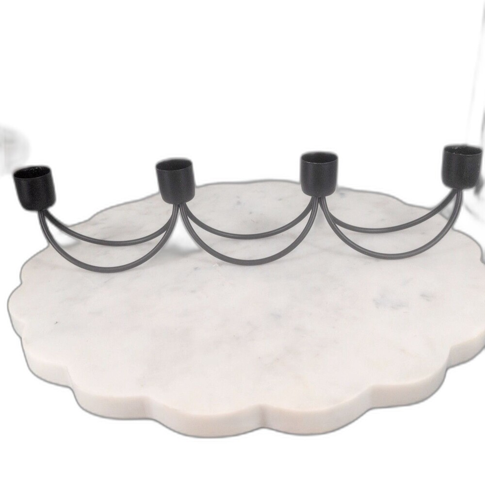 Black Metal‎ Multi Candle Holder Moons